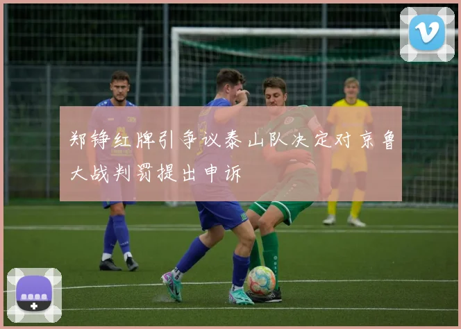 郑铮红牌引争议泰山队决定对京鲁大战判罚提出申诉